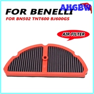 AHGBW ตัวกรองอากาศรถจักรยานยนต์ BENELLI BN600 TNT600 BN502 BJ600GS BN 502 R TNT 600 BJ อุปกรณ์เสริมท