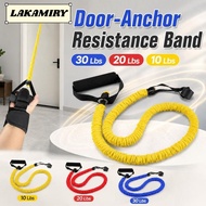 LAKAMIRY Resistance Exercise Band, Durable 30 Lbs 20 Lbs 10 Lbs Door-Anchor Resistance Band, Portabl
