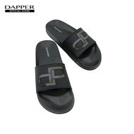 DAPPER รองเท้าแตะ DP Icon Camo Embossed Pool Slide Sandals สีดำ