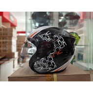 Original DYNAMIC INK HELMET MOTIF 4 BLACK ORANGE ORIGINAL 4 ORANGE MOTIF DYNAMIC INK HELMET ORIGINAL