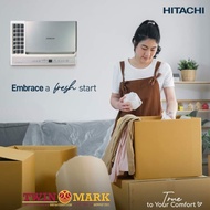 1HP HITACHI INVERTER RA-10HSVC Window Type Aircon (Compact Size)
