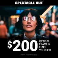 Spectacle Hut Eyeglasses Voucher (Frame &amp; Lens) (Worth $200)