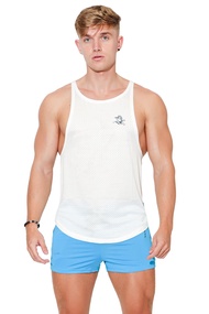 Men's Mesh Tank Top Open Cut Stringer Festival Vest