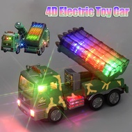 Electric Vehicle Light Music Simulation Car Excavator Engineering Kids Missile Truck Toys