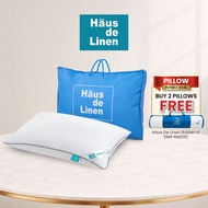[8.8 SALE] Haus De Linen Microfiber Comfy Pillow | 1300g | 1600g | Medium Support | Firm Support