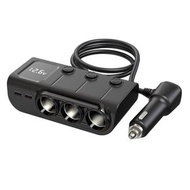 全城熱賣 - 120W數顯點煙器車載快充充電器（黑色）