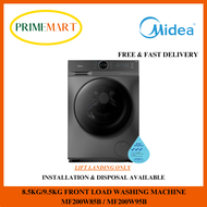 MIDEA MF200W85B / MF200W95B 8.5/9.5KG FRONT LOAD WASHING MACHINE - 2 YEARS WARRANTY