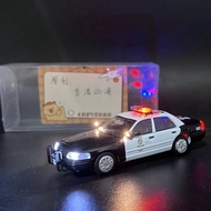 LAPD 1: 64 Modified Plus 13 Lights Searchlight Rechargeable Lithium Battery Alloy Car