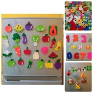 aksesoris tempelan magnet kulkas lemari es unik buah sayur hewan ikan bisa pesan nama lucu dekosari