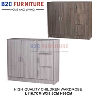 DIY 5 Doors Children wardrobe/Almari Kanak/Almari Baju/Almari budak/High Quality Wardrobe 小孩衣橱/小孩衣柜 (BV 332) (SU 332)