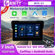 EVKEY NEW 13 Motorcycle GPS WiFi MOTO Navigation CarPlay 7 inch Wireless Auto 4-core A53