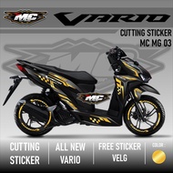 Cutting Sticker - Aksesoris Motor Stiker Honda Vario 125 & 150 New Terbaru 2019 2020 2021 GRATIS  ST