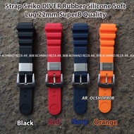 Seiko DIVER Strap 22mm SEIKO Strap 22mm Rubber Strap 22mm SEIKO Watch Strap Band 22mm Lug 22mm