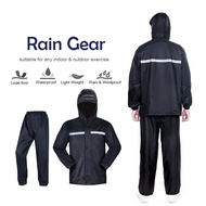 Motorcycle Raincoat Double Layer Baju Hujan Set Motorcycle Bike Bicycle Outdoor Waterproof Jacket Ra