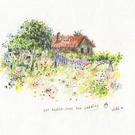 法國花園開放日 (手繪插畫含A4畫框)