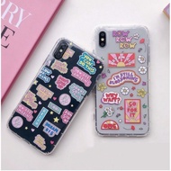 Sticker printing anticrack case huawei honor nokia 6.1 plus 7a 8a 8x 9i 9 lite p30 pro zenfone max p