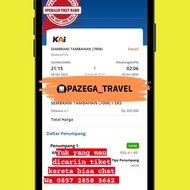 TIKET KERETA SEMBRANI TAMBAHAN