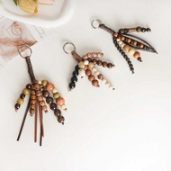 Wenqi Have Pine Wish Seed Bodhi Seed Multicolor Wooden Bead Bag Pendant Keychain Handmade Pendant Pe
