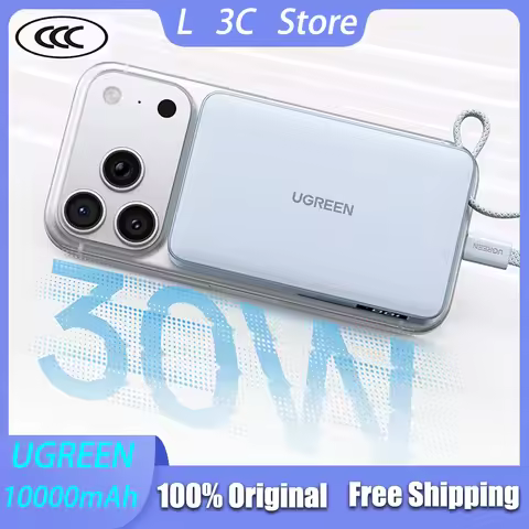 UGREEN 30W Magnetic Power Bank 10000mAh High-Capacity Digital Display Wireless Charging Power Built 