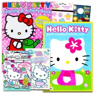Hello Kitty Coloring & Activity Book Super Set - 4 Hello Kitty Coloring Books, Crayons Bundle With 5