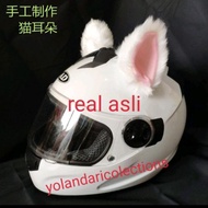 telinga kucing helm buat cewe /bando helm/helem ada telinganya/buat helmtelinga kucing/kuping kucing