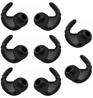 Sports Earbud Stabilizers Fins Wing Tips Ear Tips Adapters Compatible with Most In-Ear Earbuds, Anti