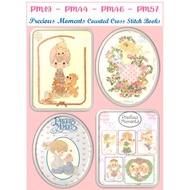 [SG]  PM19, PM44, PM46, PM57 - Authentic Precious Moments Cross Stitch Pattern Book (Collectibles)