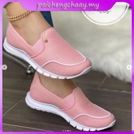 Ready stock kasut sukan jogging getah perempuan sarung kerja wanita bertutup hitam plus size 35-43 2