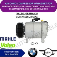 MINI (OEM) AIR COND COMPRESSOR FOR MINI COOPER [F55, F56], MINI COUNTRYMAN [F60], MINI CLUBMAN [F54]