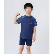 LEO.MAN 2-Piece Children's Swimsuit Short-Sleeved Shirt + Shorts Model A23005