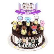 BTS PERSONALIZED CAKE TOPPER SET