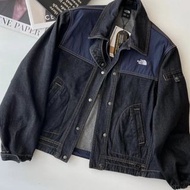 外國預訂 the north face UE系列 拼色布 牛仔外套