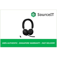 Jabra Evolve2 65 - UC/MS Stereo Headset, With Link 380 Wireless Adapter (Black) - 2 Years Local Warr