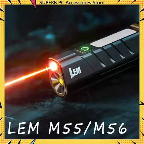 LEM M55/M56 Outdoor Flashlight Portable Strong Light Camping Torch Long Range Rechargeable 600LM/100