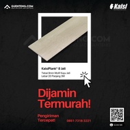 Kalsi Plank 8mm Motif Jati - Lis Plang GRC KalsiBoard Serial Kayu Lebar 20cm Panjang 3 meter