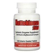Naturally Vitamins Nattokinase 1500 Systemic Enzyme Supplement 120 Enteric Coated Tablets