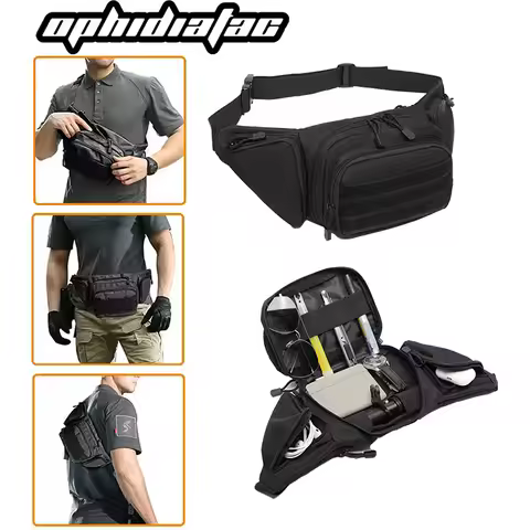 OPHIDIANTAC Outdoor sports Safari mountain camping with nylon Fanny pack hiking phone bag