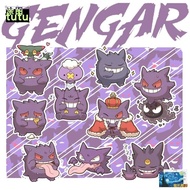 Anime Pokémon Gengar Car Sticker Two-Dimensional Body Scratch Sticker Notebook Reflective Motorcycle Electric Reflective Sticker