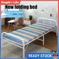 Simple Life Folding Bed Frame Katil Lipat Foldable Bed Frame Bedroom Furniture/Bed Base/Katil Single Besi Lipat/Katil Bujang Bedframe Rangka Katil