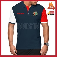 T Shirt Cotton Polo Alfa Romeo Giulia Kolar Embroidery Casual Motorsport T-Shirt Shirts Unisex Racin