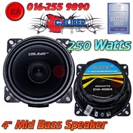CALIBER 4" Mid Bass Set 250W Watts Car Speaker CW-4004 (2 PCS)