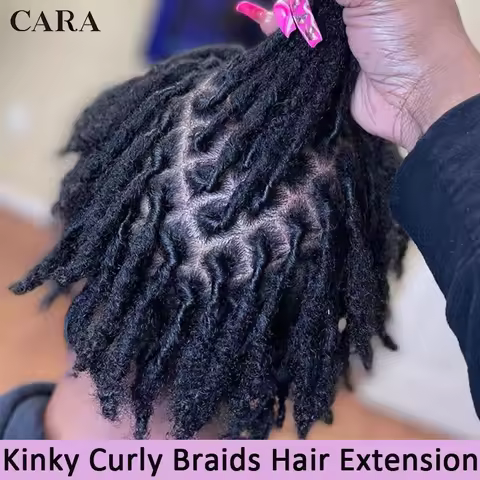 Afro Kinky Curly Braiding Hair Extensions For Braids 4B 4C Crochet Braids Human Hair Locks Bulk Braz