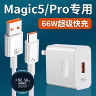 Original HONOR 66W EU US Charger Super Charge Fast Wall Adapter 6A USB Cable For Honor X9C 90 80 Pro
