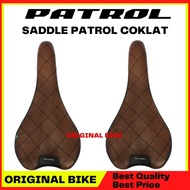 BROWN PATROL SADDLE BIKE SEAT