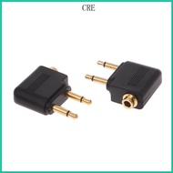 CRE 2 Pcs Gold Plated 3 5mm 2 Male To 1 Female Headphone Jack Socket o Adapter