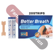 BETTER BREATH NASAL STRIPS (HAOBLOC) 20 STRIPS PER BOX