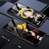 Huawei Y5P Y6S Y9S Y5 2018 Y6 Pro 2019 Prime 2020 For Hard Casing Straw Hat Kid Phone Case Anime Glass Cover Shockproof Cases