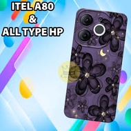 (KS5) Rubber Softcase for ITEL A80 2024 Latest ITEL A80 Flower character image Motif Latest ITEL A80