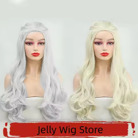[Jelly Wig] Game of Thrones Daenerys Targaryen Cosplay Wig Ice and Fire In Stock
