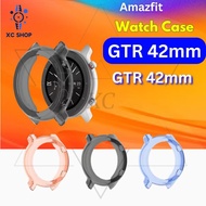 Amazfit GTR 42mm silicon silicone frame case protector watch cover GTR42 42 smart watch strap Tali j